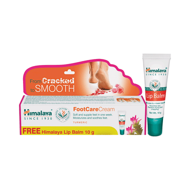 Himalaya Foot Care Cream With Himalaya 10gm Lip Balm Free