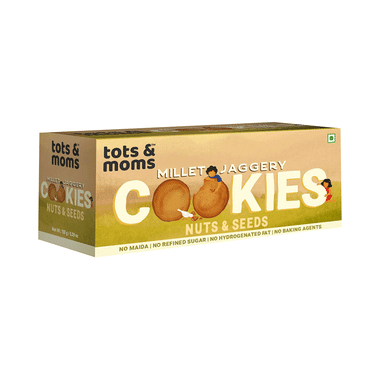 Tots And Moms Millet Jaggery Cookies (150gm Each) Nuts & Seeds