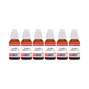 Dr. Majumder Homeo World Calcarea Carbonica Dilution (30ml Each) 3X