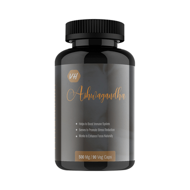 Vitaminhaat Ashwagandha Extract 5% HPLC 500mg Veg Capsule