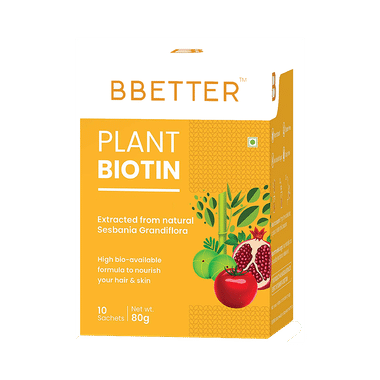 BBetter Plant Biotin 10000mcg Sachet (8gm Each)