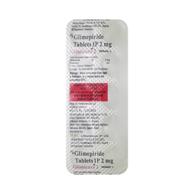 Glimicure 2mg Tablet