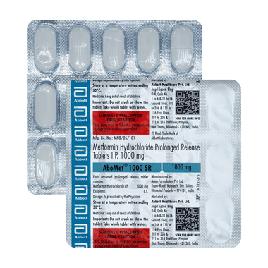 Abomet 1000mg Tablet SR