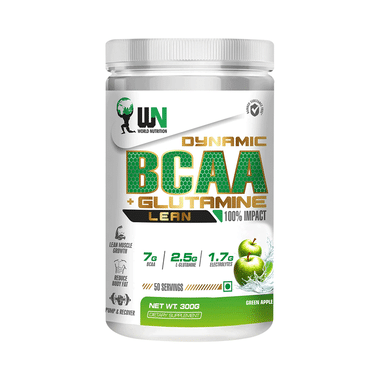 WN World Nutrition Dynamic BCAA + Glutamine Lean Green Apple