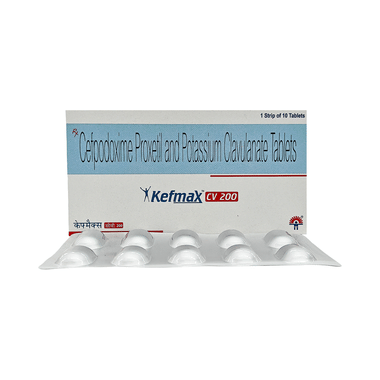 Kefmax CV 200 mg/125 mg Tablet