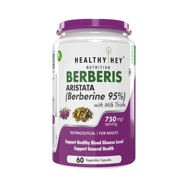 HealthyHey Berberis With Milk Thistle Vegetable Capsule