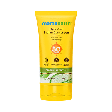 Mamaearth Indian Sunscreen | Paraben & Silicon-Free | Hydragel SPF 50