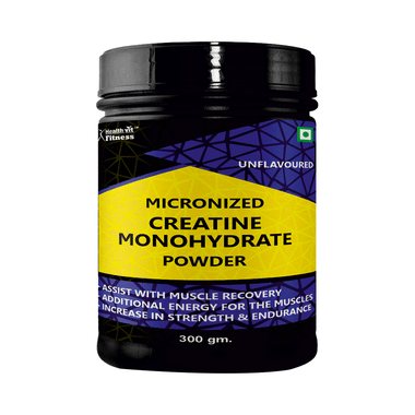 HealthVit Micronized Creatine Monohydrate | For Muscle Recovery, Strength & Endurance | Powder