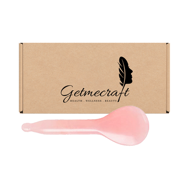 Get Me Craft Spoon Shape Rose Quartz Gua Sha Facial Tool