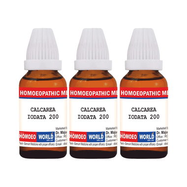 Dr. Majumder Homeo World Calcarea Iodata Dilution(30ml Each) 200 CH