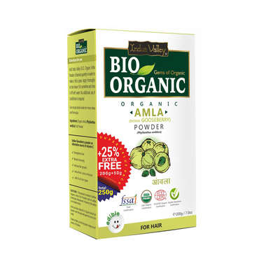 Indus Valley Bio Organic Amla Powder +25% Extra Free