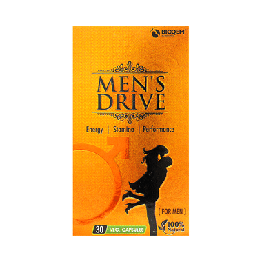 Bioqem Pharma Men's Drive | Veg Capsule for Stamina, Energy & Performance