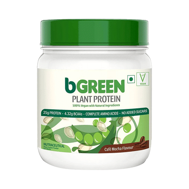 MuscleBlaze BGreen Plant Protein | For Muscle Gain, Immunity & Recovery | Cafe Mocha