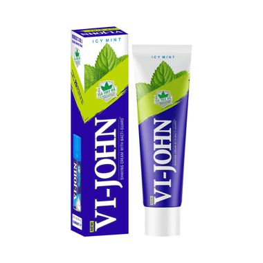 Vi-John Shaving Cream With Tea Tree Oil And Bacti Guard Icy Mint