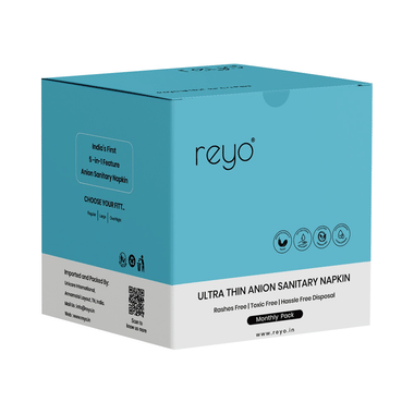 Reyo Ultra Thin Anion Sanitary Napkin Monthly Pack Regular