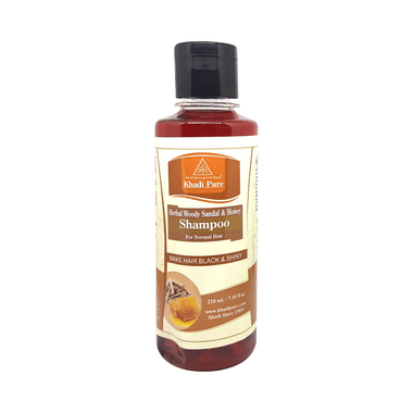 Khadi Pure Herbal Woody Sandal & Honey Shampoo Plain