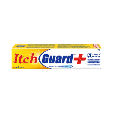 Itch Guard Plus Cream with Cooling Menthol | Triple Action Formula