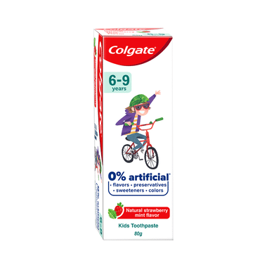 Colgate Natural Strawberry Mint Toothpaste For Kids (6-9 Years)