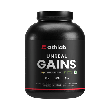 Athlab Unreal Gains Powder Banana Smoothie