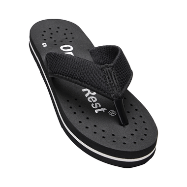 Ortho + Rest Regular Use Comfortable & Extra Soft Flip Flop Orthopedic Slippers For Women Black. 5