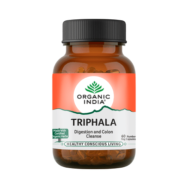 Organic India Triphala Veg Capsule | Eases Constipation & Supports Digestion
