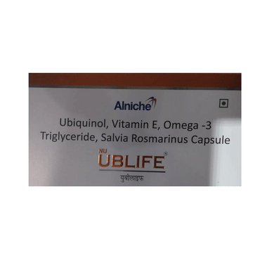 Nu Ublife Capsule with Ubiquinol, Vitamin E & Omega 3