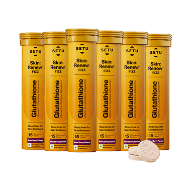 Setu Skin: Renew Fizz Glutathione & Vitamin C Tablets (15 Each) Mixed Berry