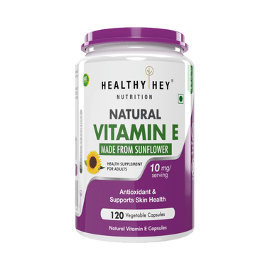 HealthyHey Natural Vitamin E Vegetable Capsule