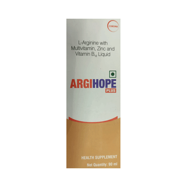 Argihope Plus Liquid With L-Arginine, Multivitamin, Zinc & Vitamin B12