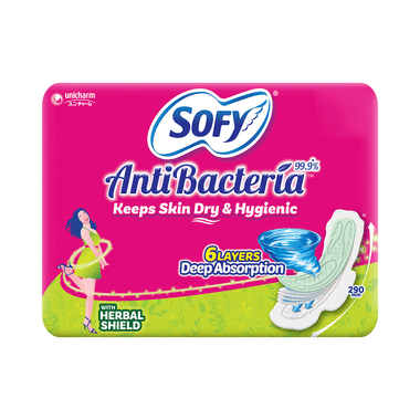 Sofy AntiBacteria 99.9% Sanitary Pads Extra Long