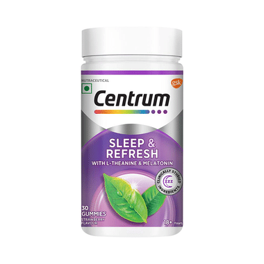 Centrum Sleep & Refresh With L-Theanine & Melatonin |  Flavour Gummy Strawberry