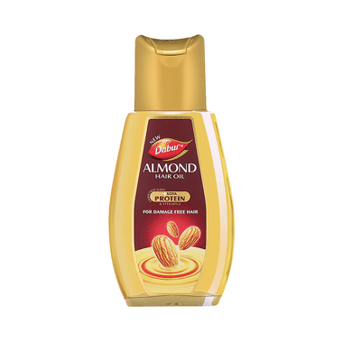 Dabur Almond Hair Oil with Soya Protein & Vitamin E | For Damage Free Hair