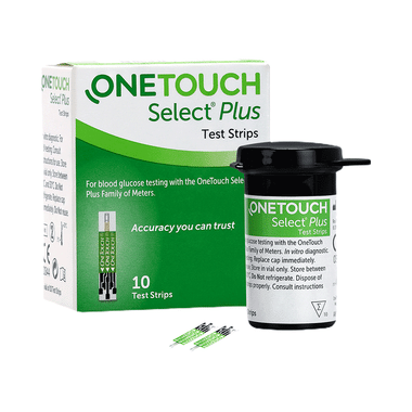 OneTouch Select Plus Test Strip (Only Strips) Green