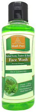 Khadi Pure Herbal Neem, Teatree & Basil Face Wash Khadi Pure Herbal Neem, Teatree & Basil Face Wash