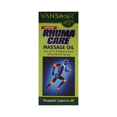 Vansaar 45+ Rhuma Care Massage Oil for Long Lasting Pain Relief | Suitable for Joint Pains | 100% Ayurvedic