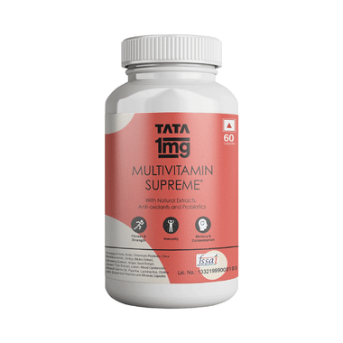 Tata 1mg Multivitamin Supreme, Zinc, Calcium And Vitamin D Capsule For Immunity, Energy, Overall Health