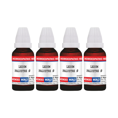 Dr. Majumder Homeo World Ledum Palustre Mother Tincture (30ml Each) Q