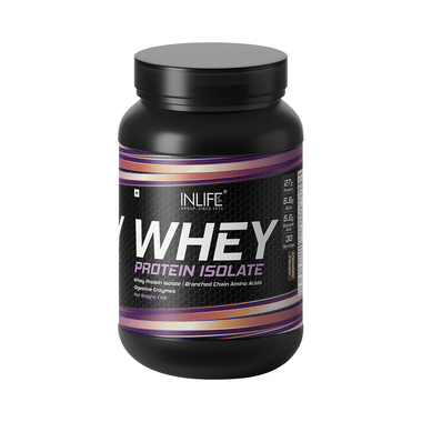 Inlife Whey Protein Isolate Powder with Digestive Enzymes | For Muscle Recovery & Weight Management | Flavour Chocolate