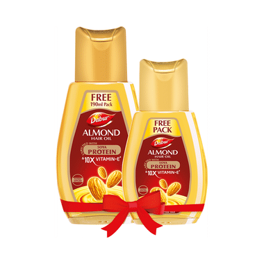 Dabur Almond Hair Oil With Soya Protein & Vitamin E | For Damage Free Hair