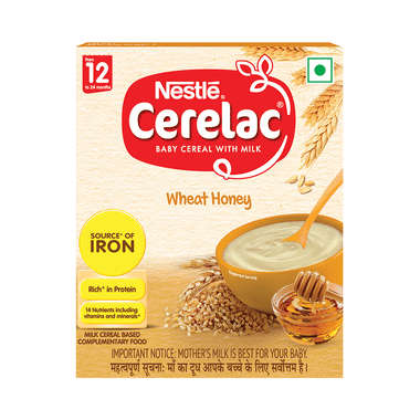 Nestle Cerelac Baby (10 Months+) Cereal With Milk, Iron, Vitamins & Minerals | Wheat Honey