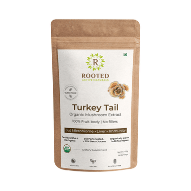 Rooted Active Naturals Turkey Tail Mushroom Extract Powder