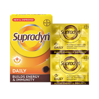 Supradyn Daily Multivitamin For Men And Women | Daily Immunity And 2X Energy | Tablet