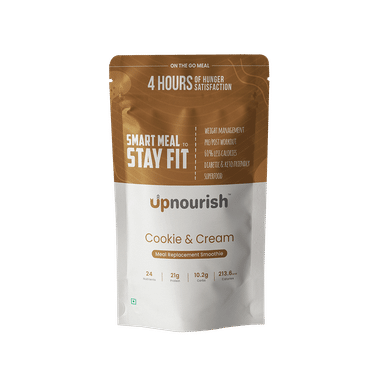 Upnourish Cookie And Cream Meal Replacement Smoothie (50gm Each)