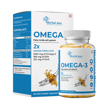 Herbal Max Omega-3 Soft Gelatin Capsule