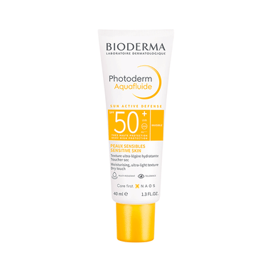 Bioderma Photoderm Aquafluide SPF 50+ PA++++ Sunscreen for Sensitive Skin Invisible