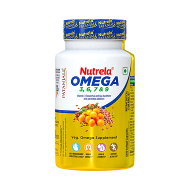 Patanjali Nutrela Organic Omega 3,6,7 & 9 | For Heart, Skin, Eyes & Brain