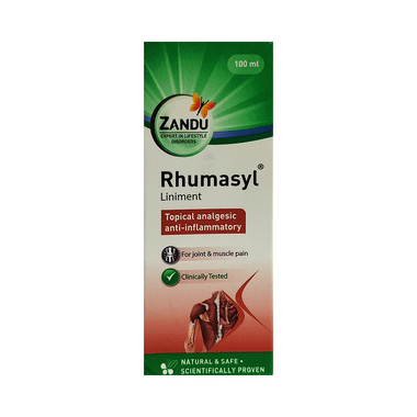 Zandu Rhumasyl Liniment | Topical Analgesic & Anti-Inflammatory | For Joint & Muscle Pain