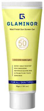 Glaminor Matt Finish Sun Screen Gel SPF 50 PA+++