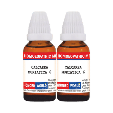 Dr. Majumder Homeo World Calcarea Muriatica Dilution(30ml Each) 6 CH