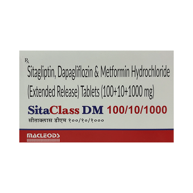 Sitaclass DM 10mg/1000mg/100mg Tablet